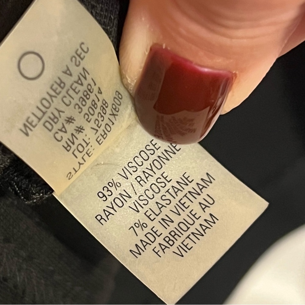 #147 ELIE TAHARI BLACK RUFFLE SLEEVELESS DRESS SIZE 6 - Picture 7 of 10